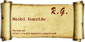 Reibl Gusztáv névjegykártya